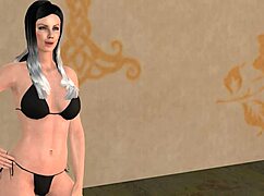 Valentina's Big Tits and Ass Bounce in 3D Cartoon Doggystyle with Monster Cock Cumshot
