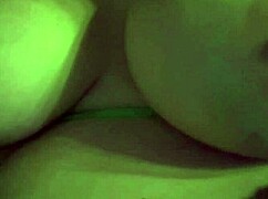 Italian milf Artemisia Love plays with big natural tits nipples in hot solo slow motion