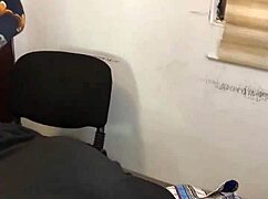 whoa, my 52-year-old chubby african mama's office lick tape got me hooked at work