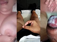 my ex came over teasing her perfect tits till i came hard for her