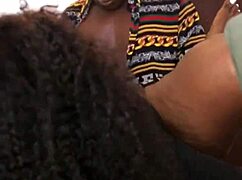 whoa, my 52-year-old chubby african mama's office lick tape got me hooked at work