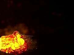 Kira takes hard anal pounding bent over with massive creampie gape finish