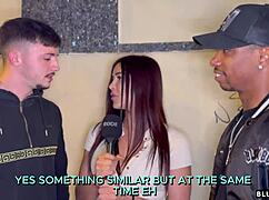 street chick winds up in a wild amateur threesome with bbc vibes