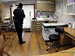 stefania mafra nurse humiliates patient backstage in latex gloves