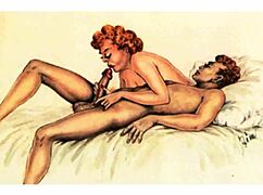 check these vintage erotic hairy pussy drawings