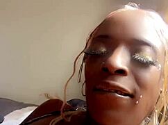 littyman dives into cougar's wet pussy licking her screaming to orgasm with black friends