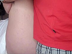 hot babe's nipple slip leads to close up shaved pussy fucking