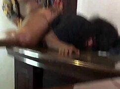 whoa, my 52-year-old chubby african mama's office lick tape got me hooked at work