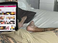 Amateur couple hangs out with pretty big booty girlfriend and her cute brunette friend