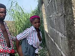 Naughty African Milf Bent Over Big Black Cock Doggystyle