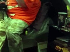 Why is my stepmom pretending not to stare at this monster black cock with her fat milf body?