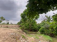 plump big ass bbw girlfriend worships huge tits outdoors forest adventure!