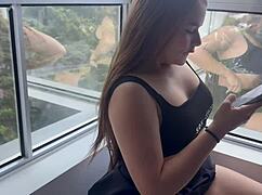 Stepsister caught stroking to my hookup pics spanks her big ass