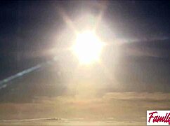 maria kazi's big tits spill out on swapdad's ride oops