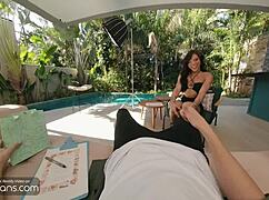 beautiful brazilian shemale model takes hard anal in first interview pt 2