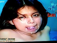 ninfômana peruana CRAVES creampie ORGY in BED
