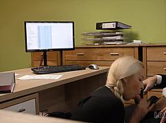 Naughty Czech Teen Fucks for Cash in Loan Office Casting Interview