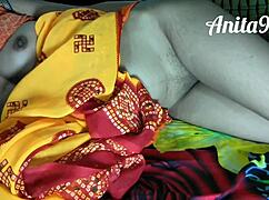 indian housewife bends over for doggystyle pounding on her big tits ranch