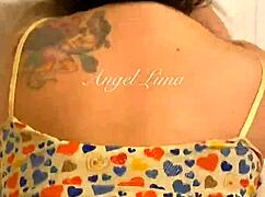 Damn Angel Lima gives up her pussy begging for creampie inside