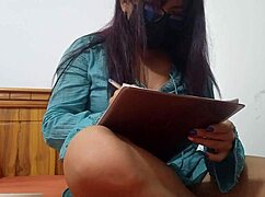 Useless husband can't fuck so i slam dildo in my latina ass!