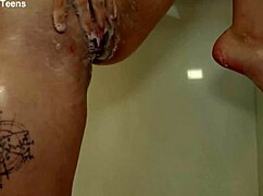 Alexa Black slowly teases asshole with huge anal dildo