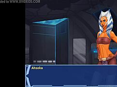 Orange Trainer Groping Her Massive Boobs and Juicy Tits Closeup