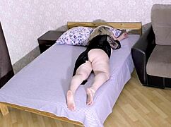 milf with big tits guides his cock into her mouth before anal fun