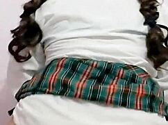 Sexy Mexican student soaks panties orgasming after school then films her juicy ass creampie