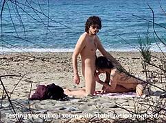 caught beach lovers fuck passionate squirting cowgirl doggy orgasms