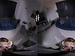 Redhead, are you ready for your hardcore punishment in this dark VR room?