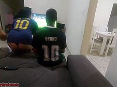 had to fuck husband's friend on a bet but got so horny we did dp