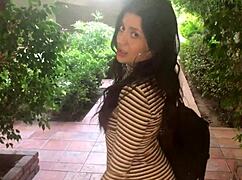 Sexy Neighbor Natalie Brooks' Big Tits and Ass Ride Monster Cock Wildly