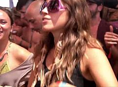 sexy girls dancing wild at the music festival party on holiday vibes