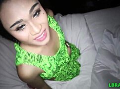 Thai Ladyboy Rinda Takes Bareback Cock Deep