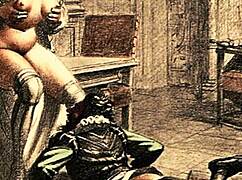 I cherish these vintage erotic drawings with their antique retro charm and sensual cartoon vibes