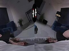 Redhead, are you ready for your hardcore punishment in this dark VR room?