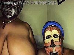 that thick hairy kenyan church slut's fat ass bouncing on huge black cock bareback