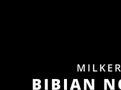 old butler serves as busty mature mommy's curvy sex toy with cum on tits