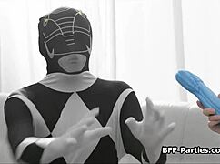 cosplay teens in alien costumes take hard cocks and monster dildos in wild foursome!!