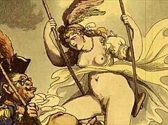 vintage erotic drawings showcase hairy antique beauties in retro passion