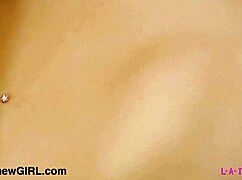 dashing blonde model strips on sofa for daddy's intimate photoshoot massage