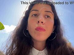 i begged friend to cum on my face at cafe for sperm food