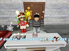 Hey friend winter visit turns into big cock pussy pounding in snow hut?