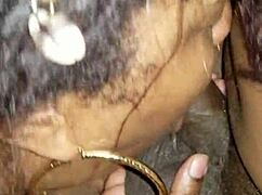 i crave this gorgeous black milf's mouth on my huge cock and balls