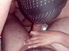 watch her tease through the glass while her boyfriend strokes watching every move