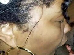 i crave this gorgeous black milf's mouth on my huge cock and balls