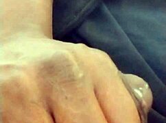 home from work, i fantasize about my wet girlfriend wife with slow cum