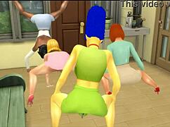 lois griffin's milf party turns into wild cartoon orgy