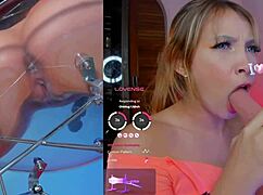 colombian slut machine-sucked while vibrator buzzes her dripping pussy to orgasm