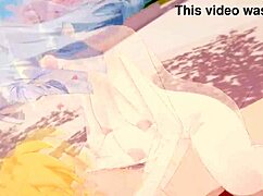 shenhe sneaks into the park for wild outdoor hentai anal creampie adventure with squirting finish